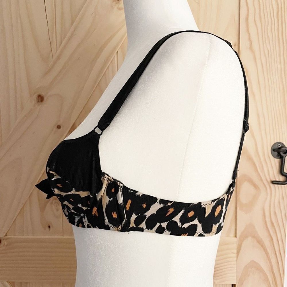 Agent Provocateur bikini Cheetah Print Balconette 32A black - Picture 4 of 13